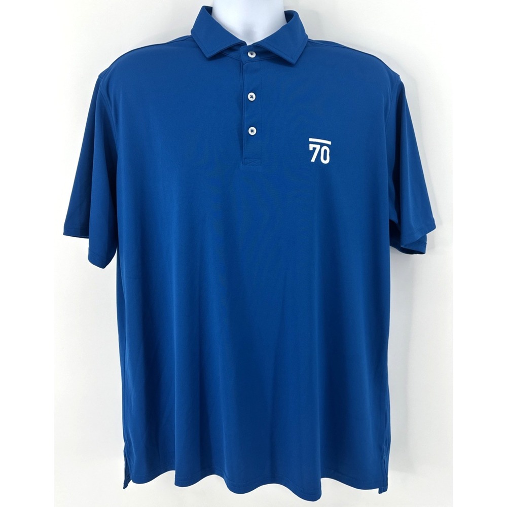 SUBSEVENTY Golf Polo Shirt Men XL Royal Blue Performance Short Sleeve